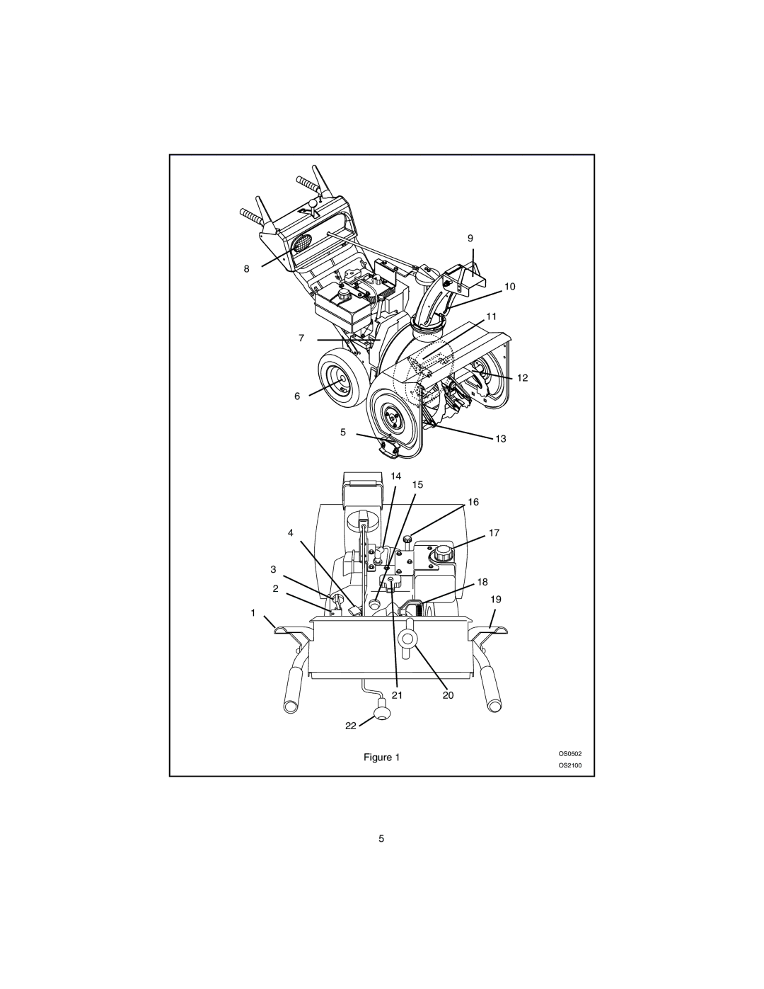 Ariens 932309 - 824, 932101 - 824, 932035 - 724, 932503 - 724 manual OS0502 