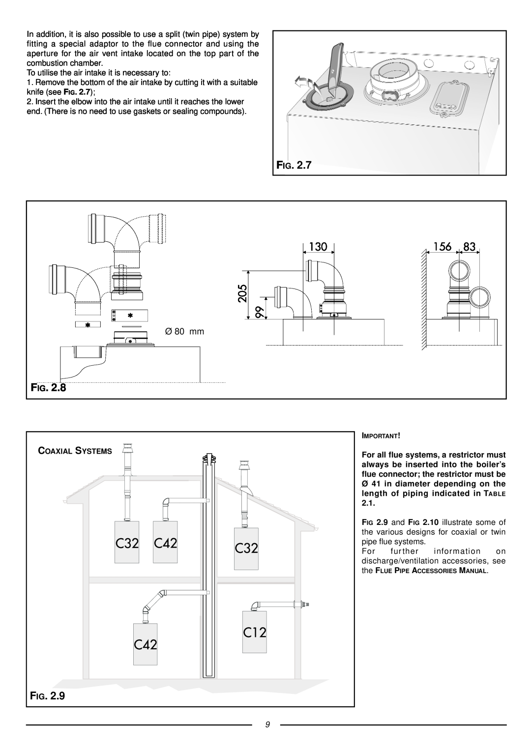 Ariston 41-116-05 installation instructions F Ig, Ø 80 mm 
