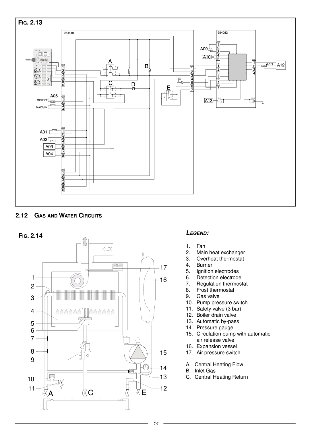 Ariston 41-116-07 installation instructions GAS and Water Circuits 