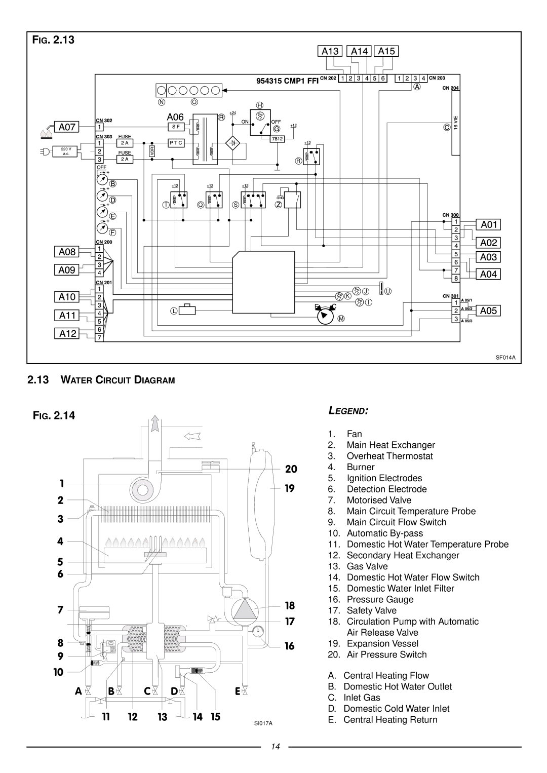 Ariston 47-116-15 installation instructions Central Heating Return 