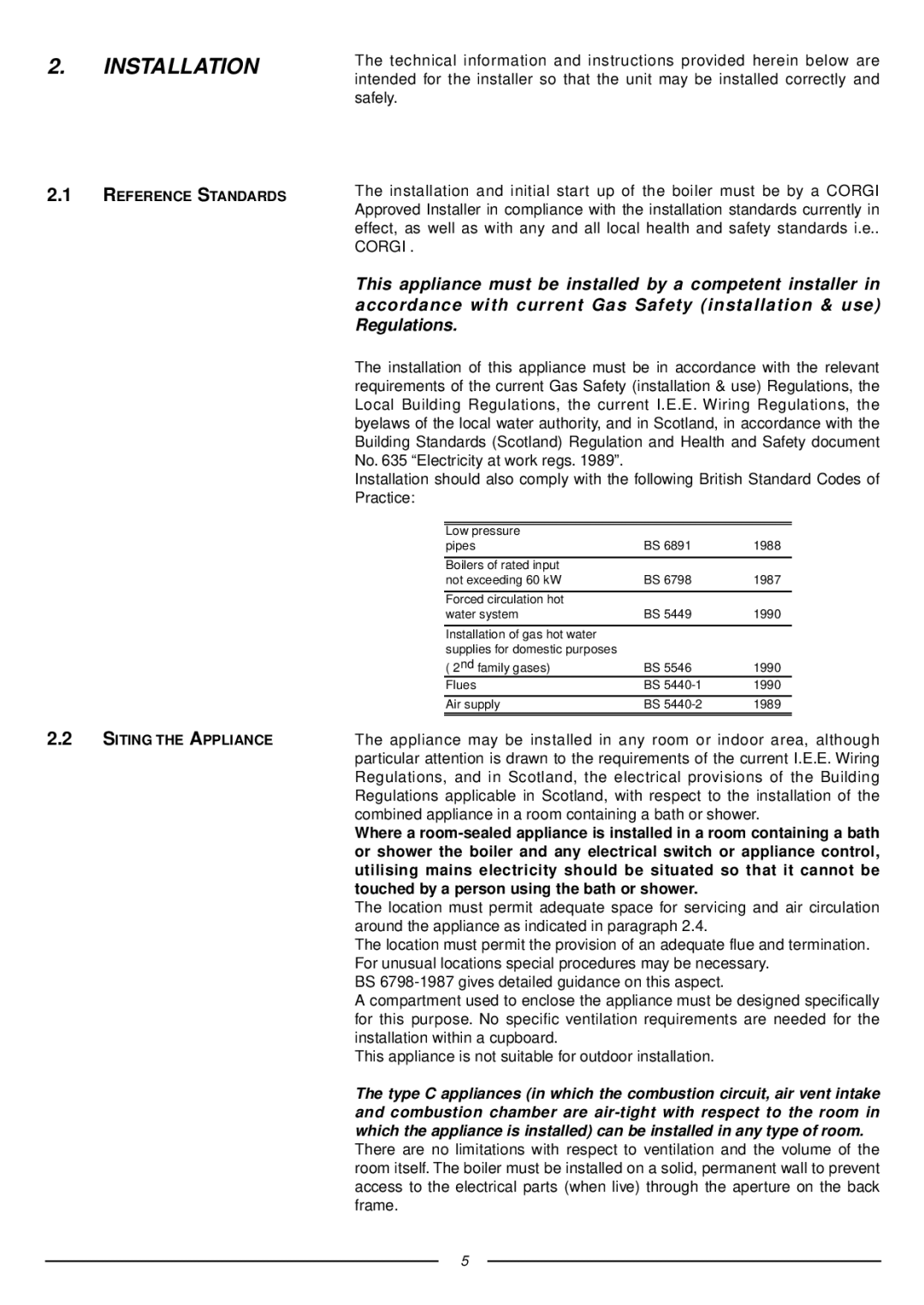 Ariston 47-116-15 installation instructions Installation 