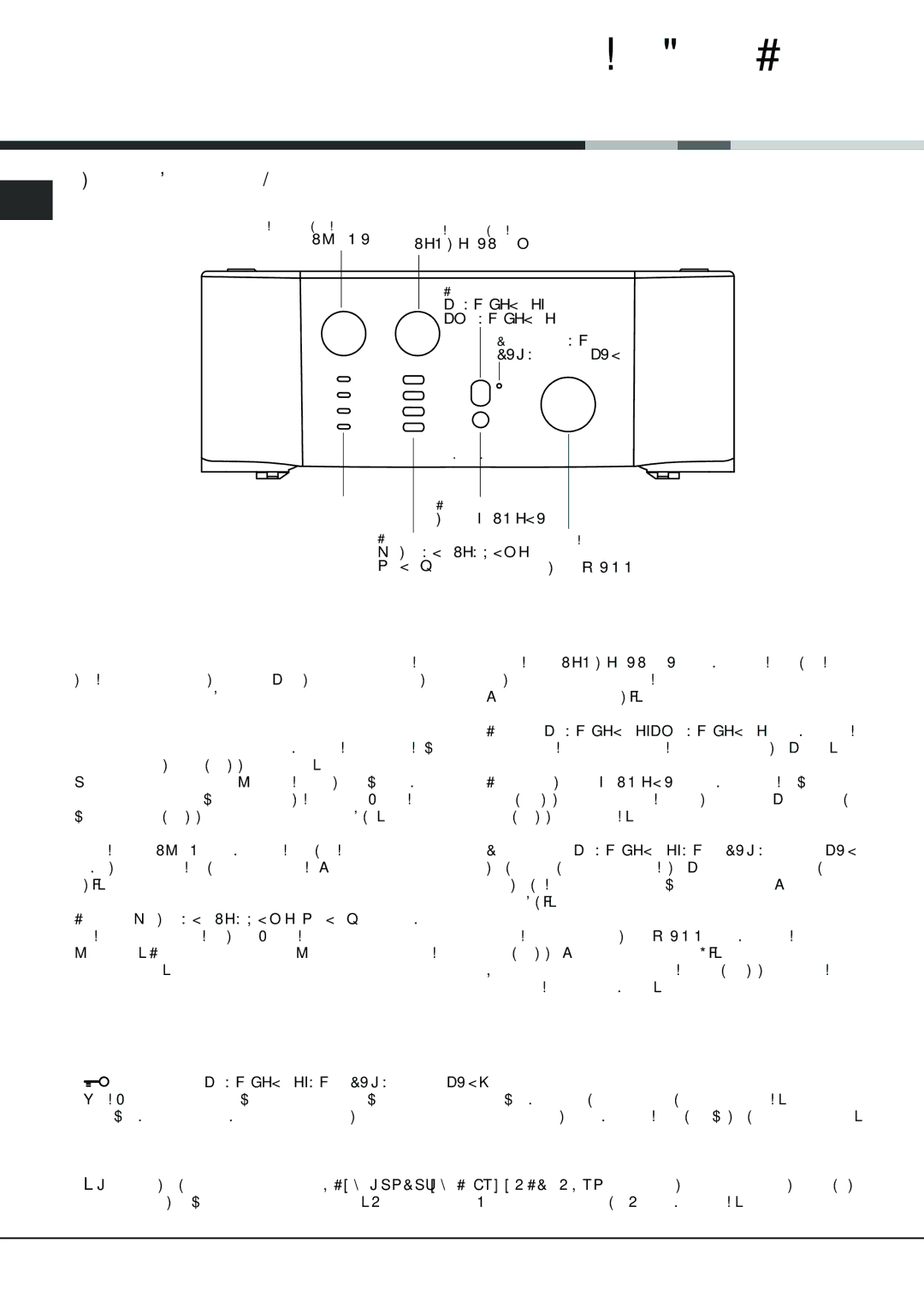 Ariston AVTL 104 manual Îïèñàíèå ñòèðàëüíîé ìàøèíû, Ïàíåëü óïðàâëåíèÿ 