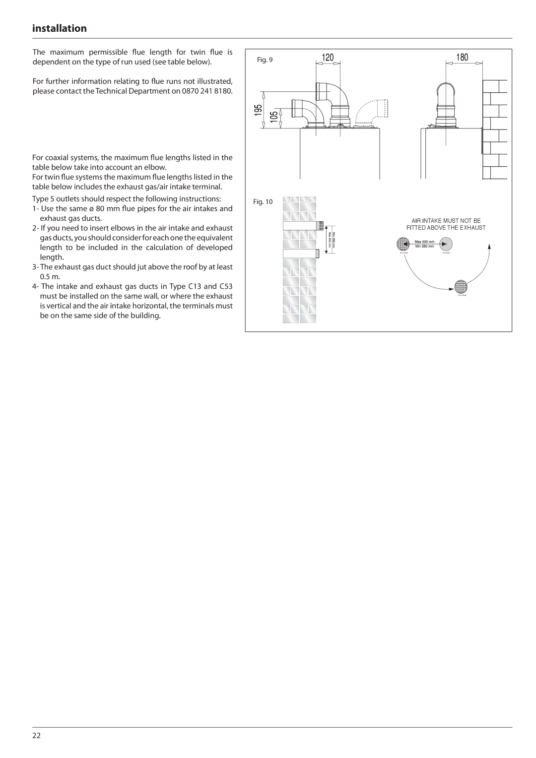 Ariston E-COMBI 24 30 38 manual 120 180 