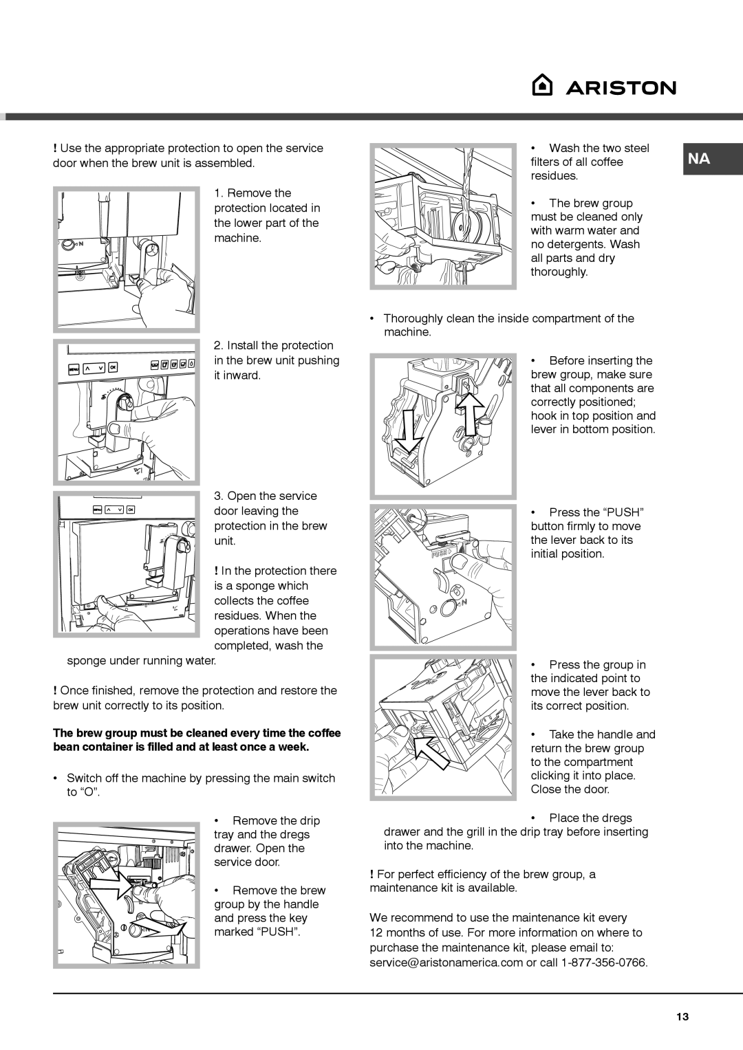 Ariston MCA15NAP manual 