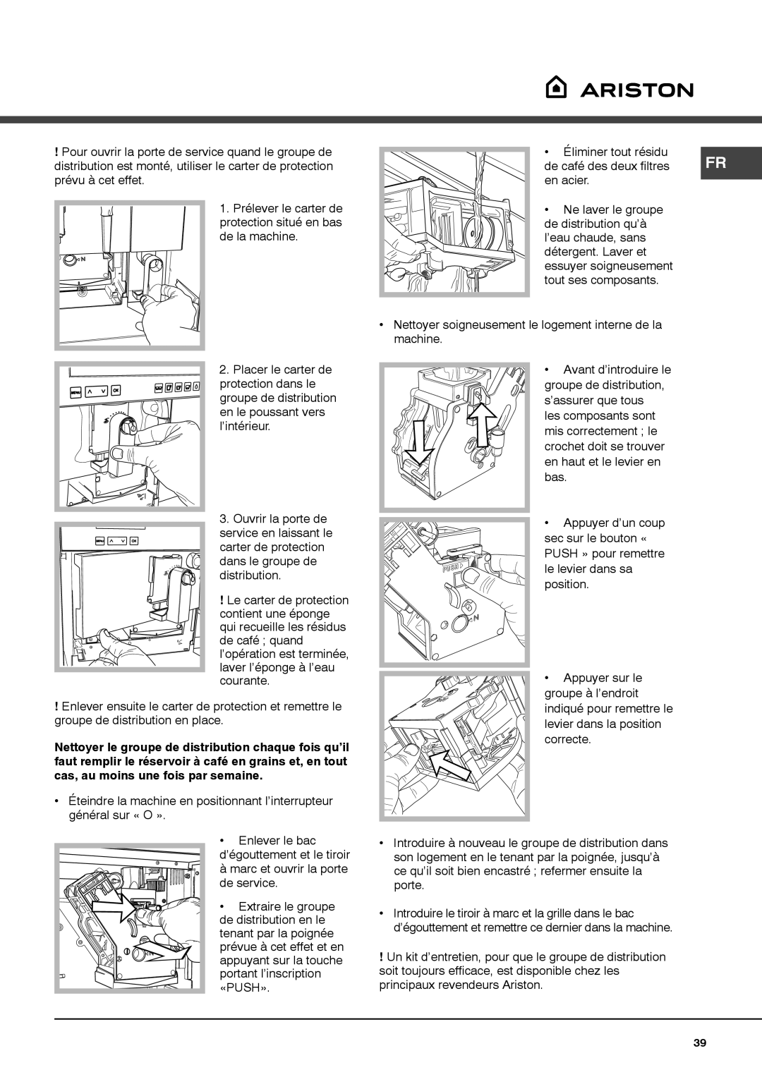 Ariston MCA15NAP manual Général sur « O » 