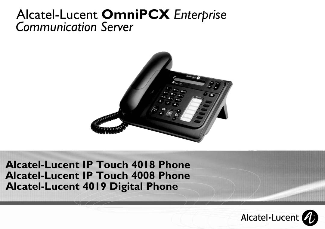 Arkon 4018 manual Alcatel-Lucent OmniPCX Enterprise 