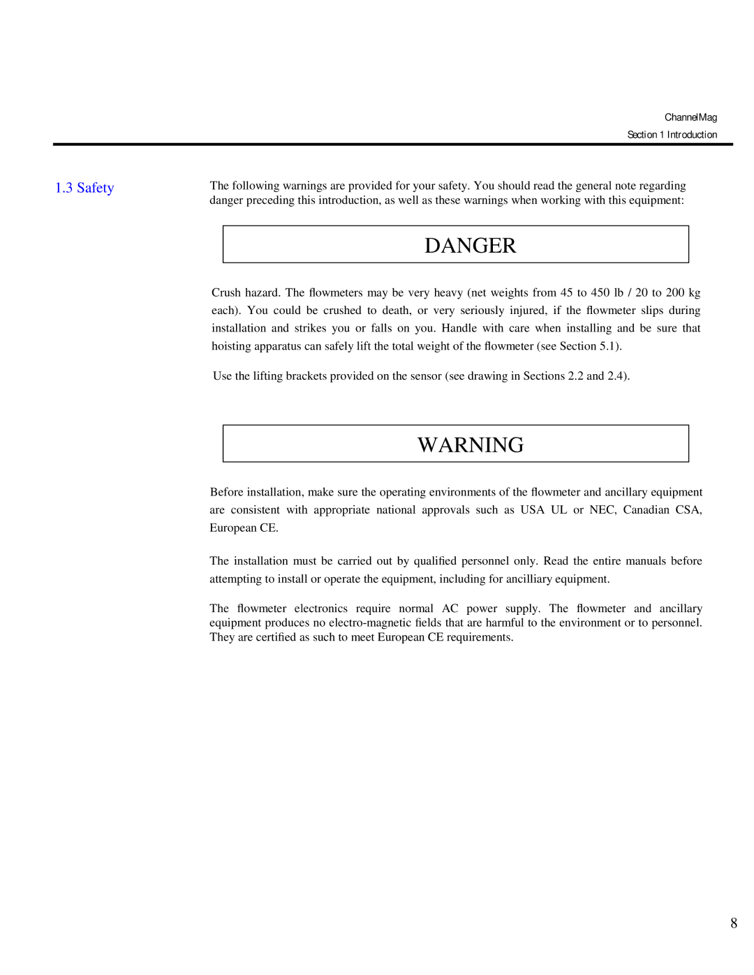 Arkon Channelmag instruction manual Safety 