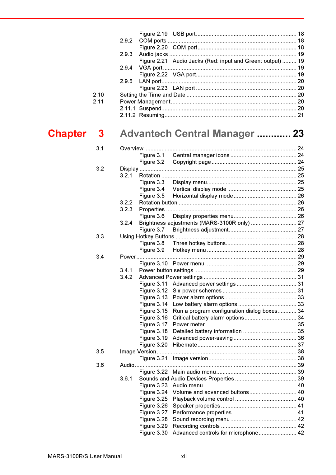 Arkon MARS-3100R/S user manual Advantech Central Manager 