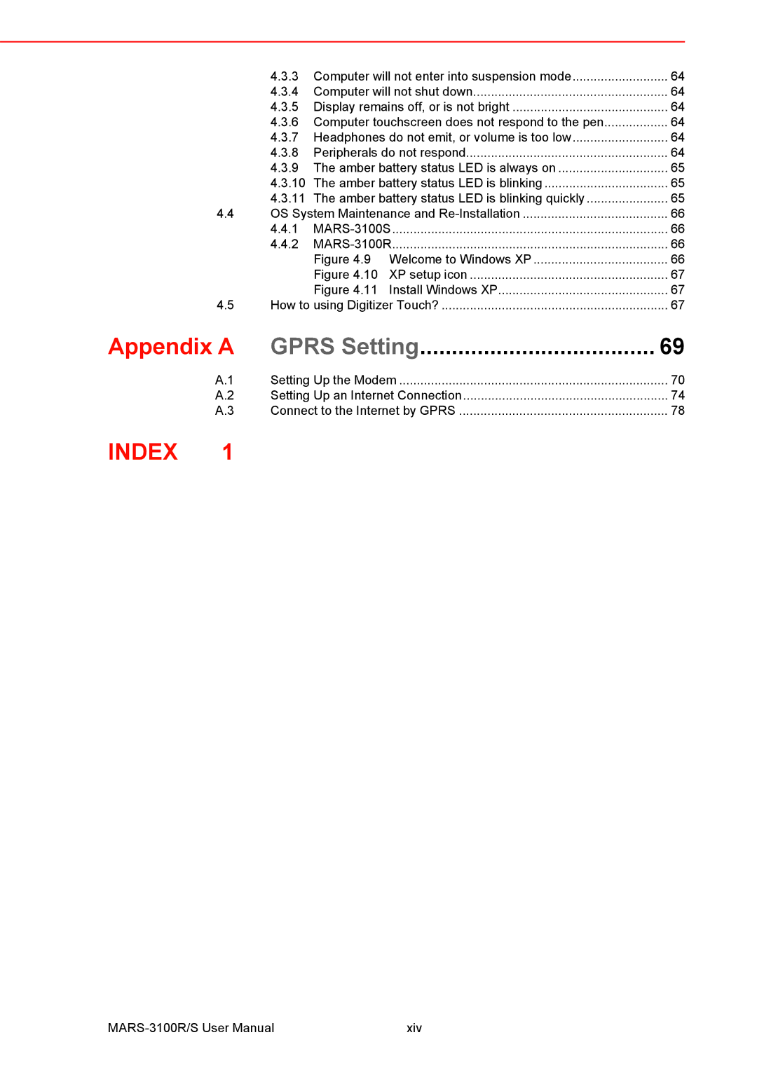 Arkon MARS-3100R/S user manual Appendix a, Welcome to Windows XP 