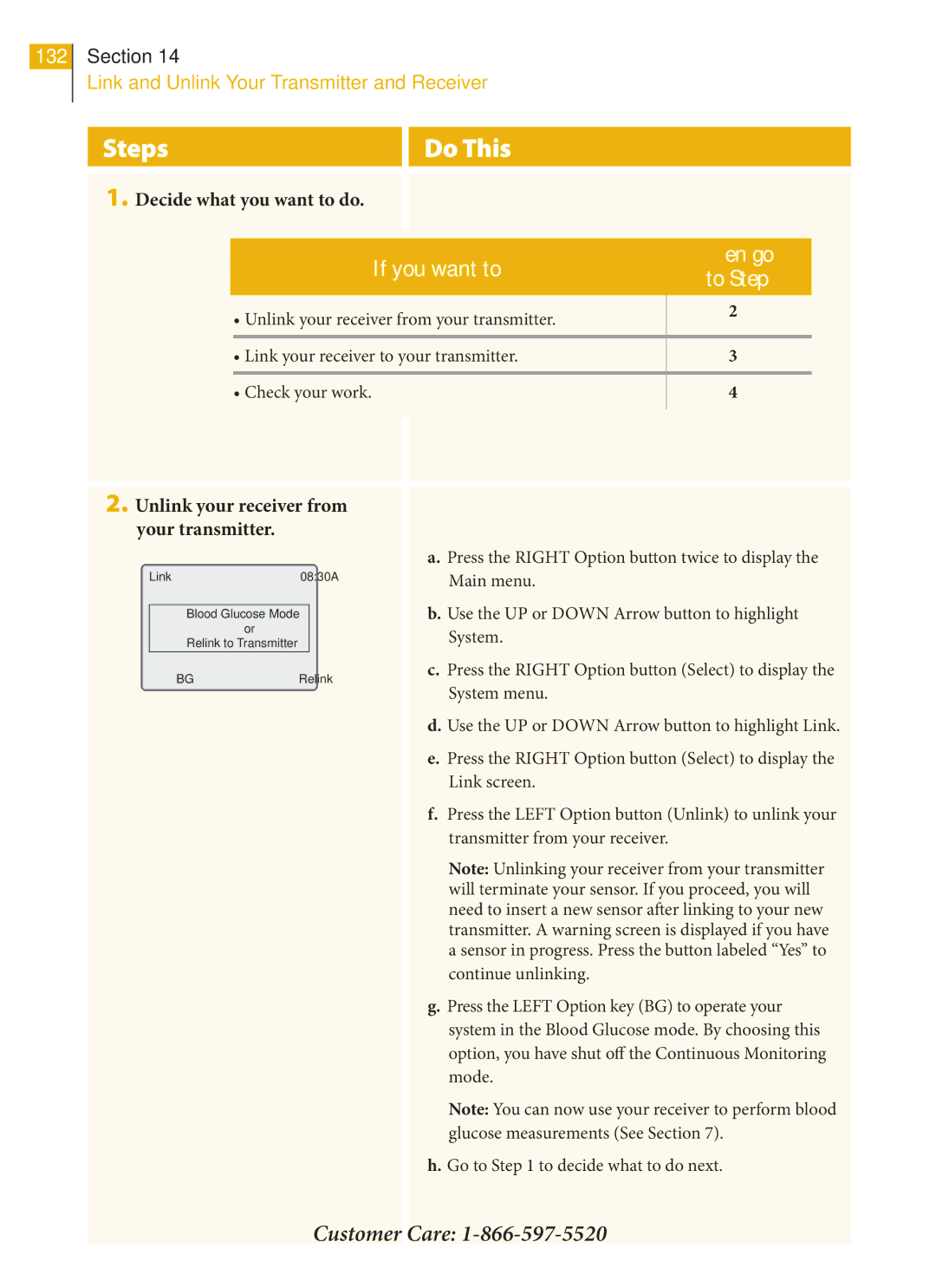 Arkon PRT03831-xxx manual If you want to, Unlink your receiver from your transmitter 