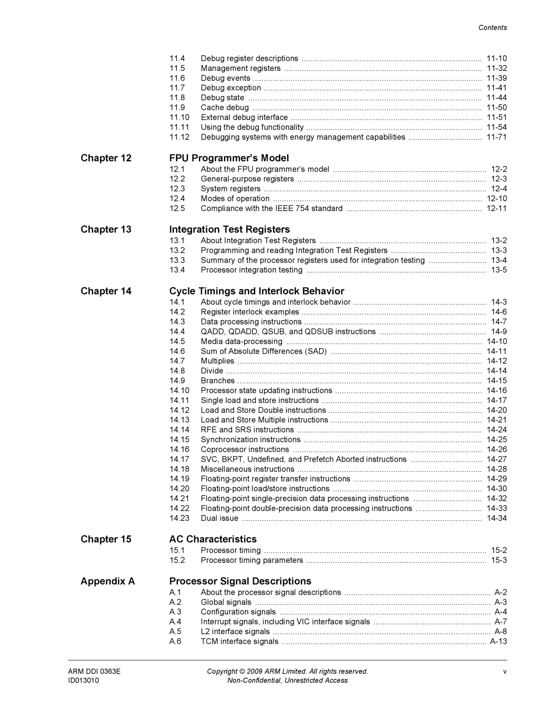 ARM r1p3, R4F manual Chapter AC Characteristics 