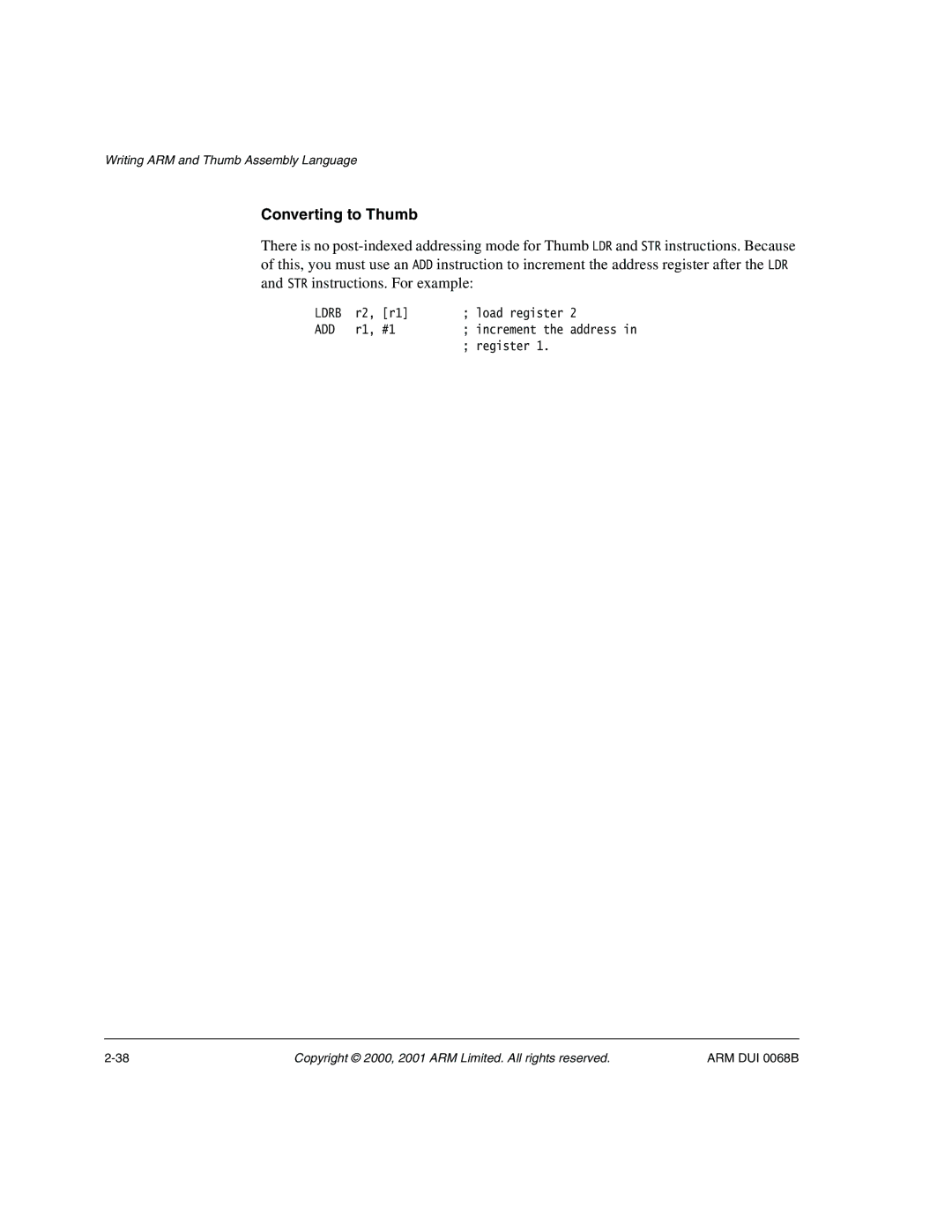 ARM VERSION 1.2 manual Load register 