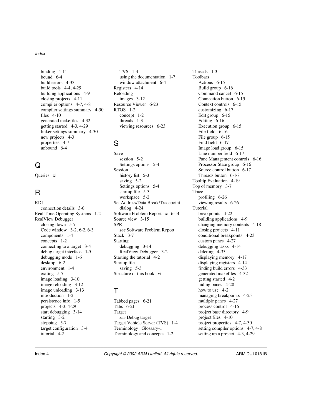 ARM Version 1.6 manual Rdi 