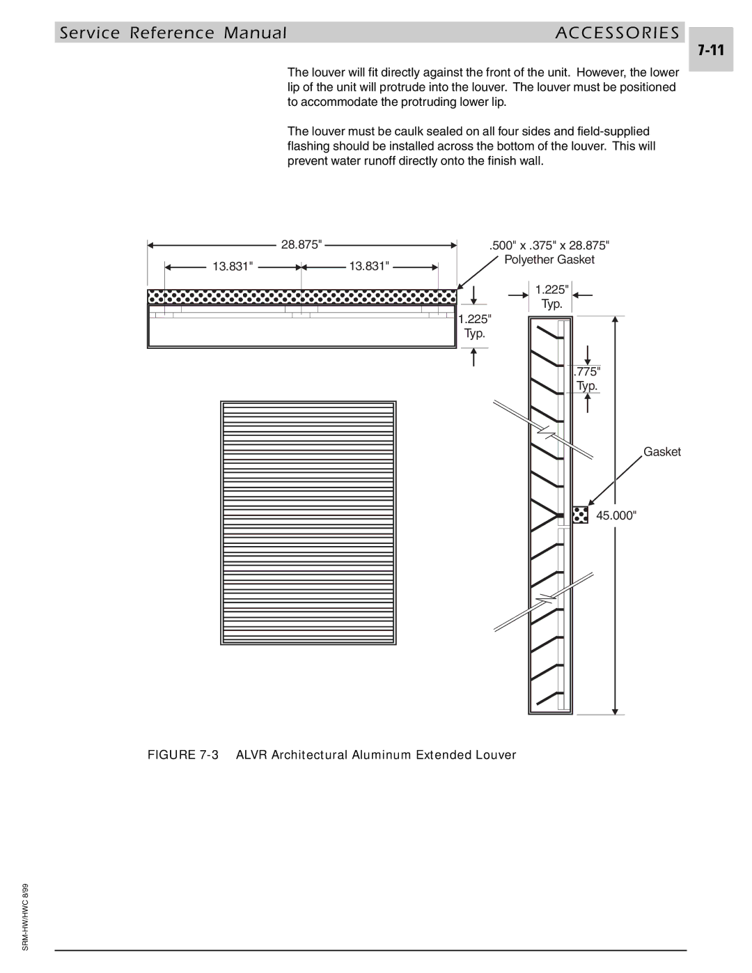 Armstrong World Industries 203, 243, 302, 242, 122, 123, 182, 183 manual Alvr Architectural Aluminum Extended Louver 