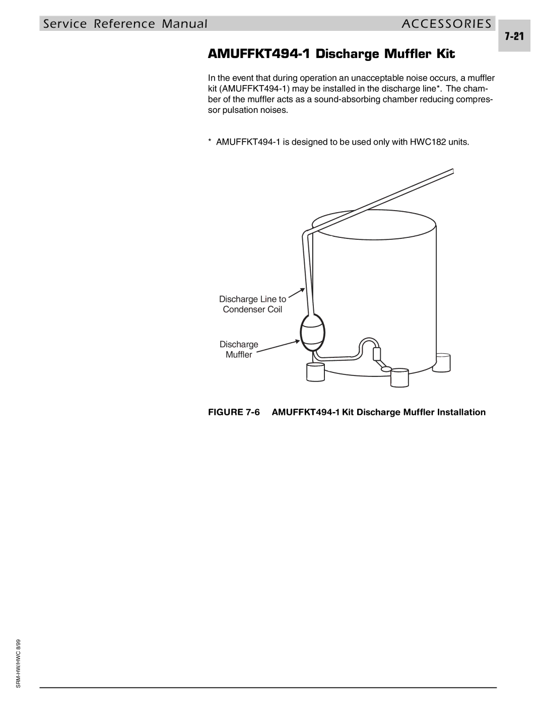 Armstrong World Industries 183, 243 AMUFFKT494-1 Discharge Muffler Kit, AMUFFKT494-1 Kit Discharge Muffler Installation 