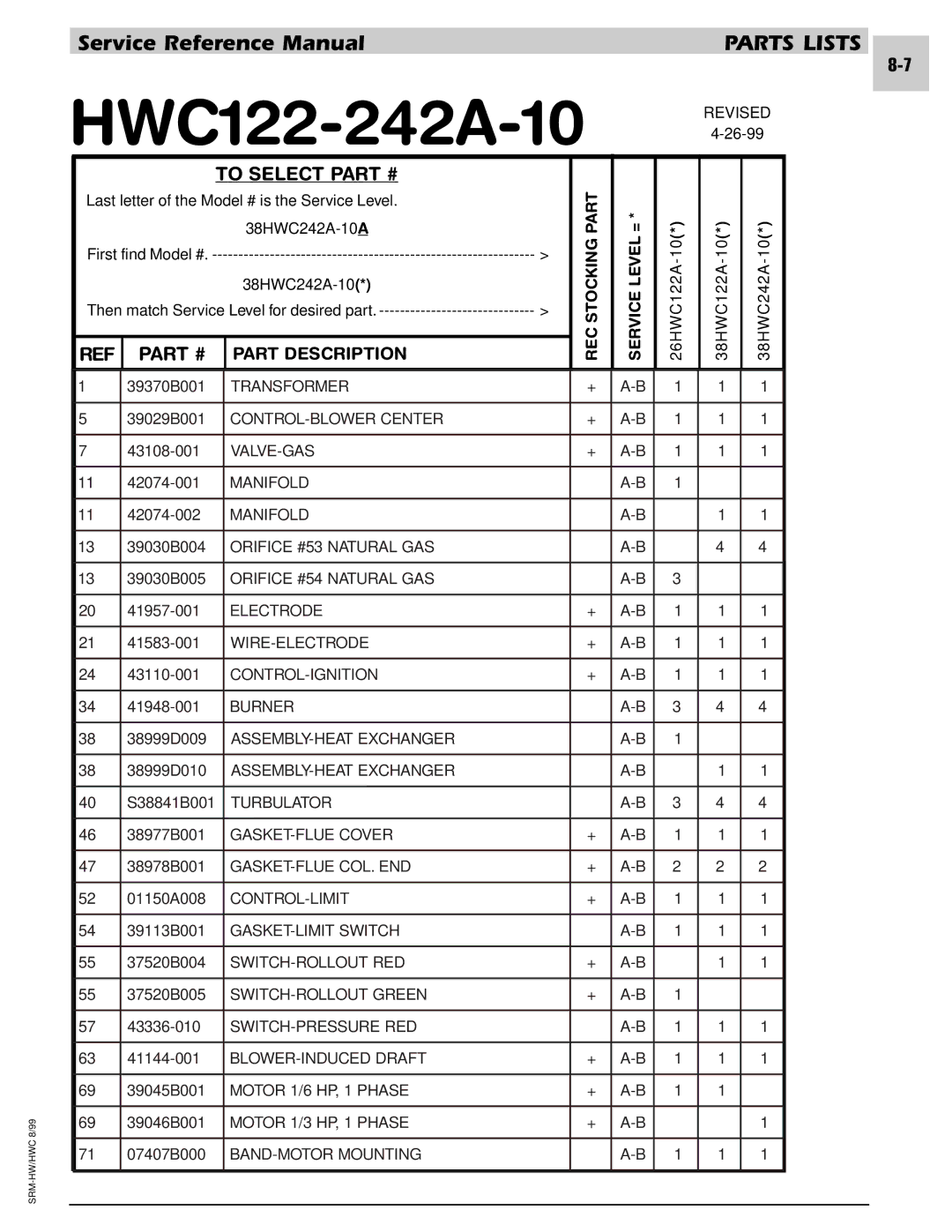 Armstrong World Industries 182, 243, 302, 123, 203, 183 manual HWC122-242A-10 Revised 