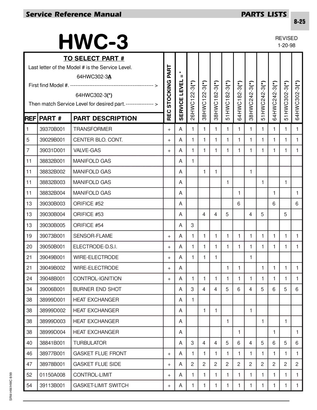 Armstrong World Industries 243, 302, 242, 122, 123, 203, 182, 183 manual HWC-3 