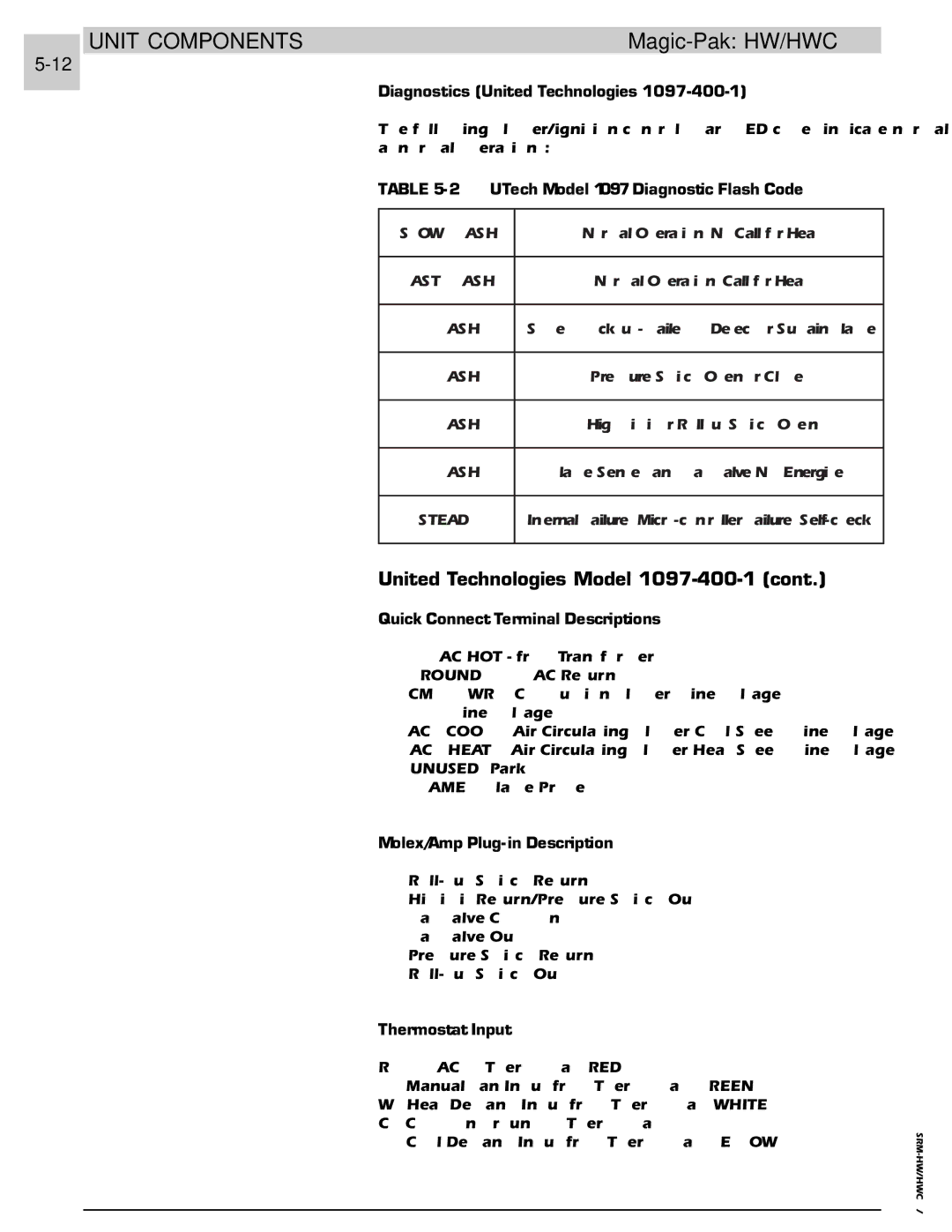 Armstrong World Industries 122, 243, 302, 242, 123, 203, 182, 183 manual United Technologies Model 1097-400-1 