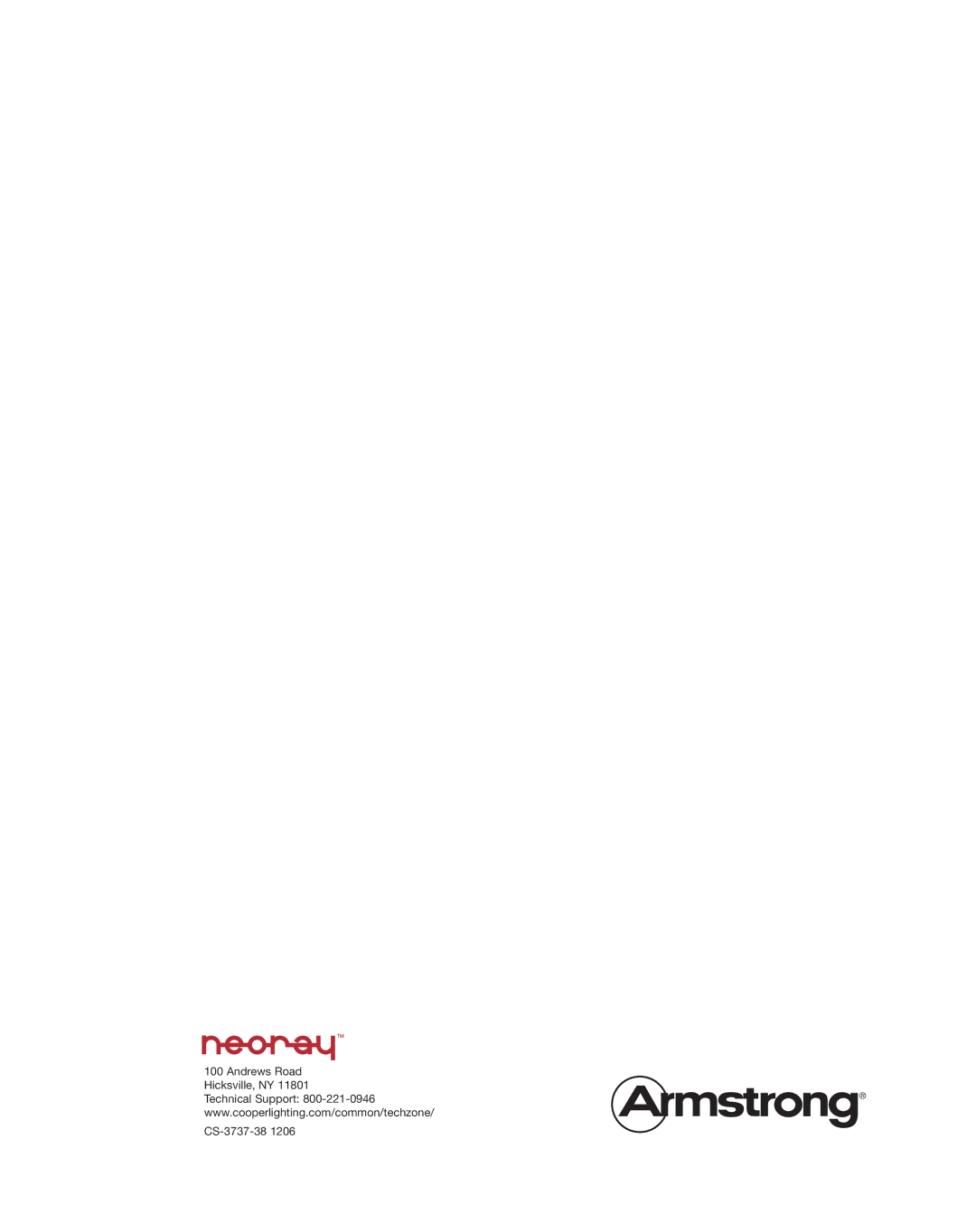 Armstrong World Industries 7A-660R, 7A-648R manual Andrews Road Hicksville, NY CS-3737-38 