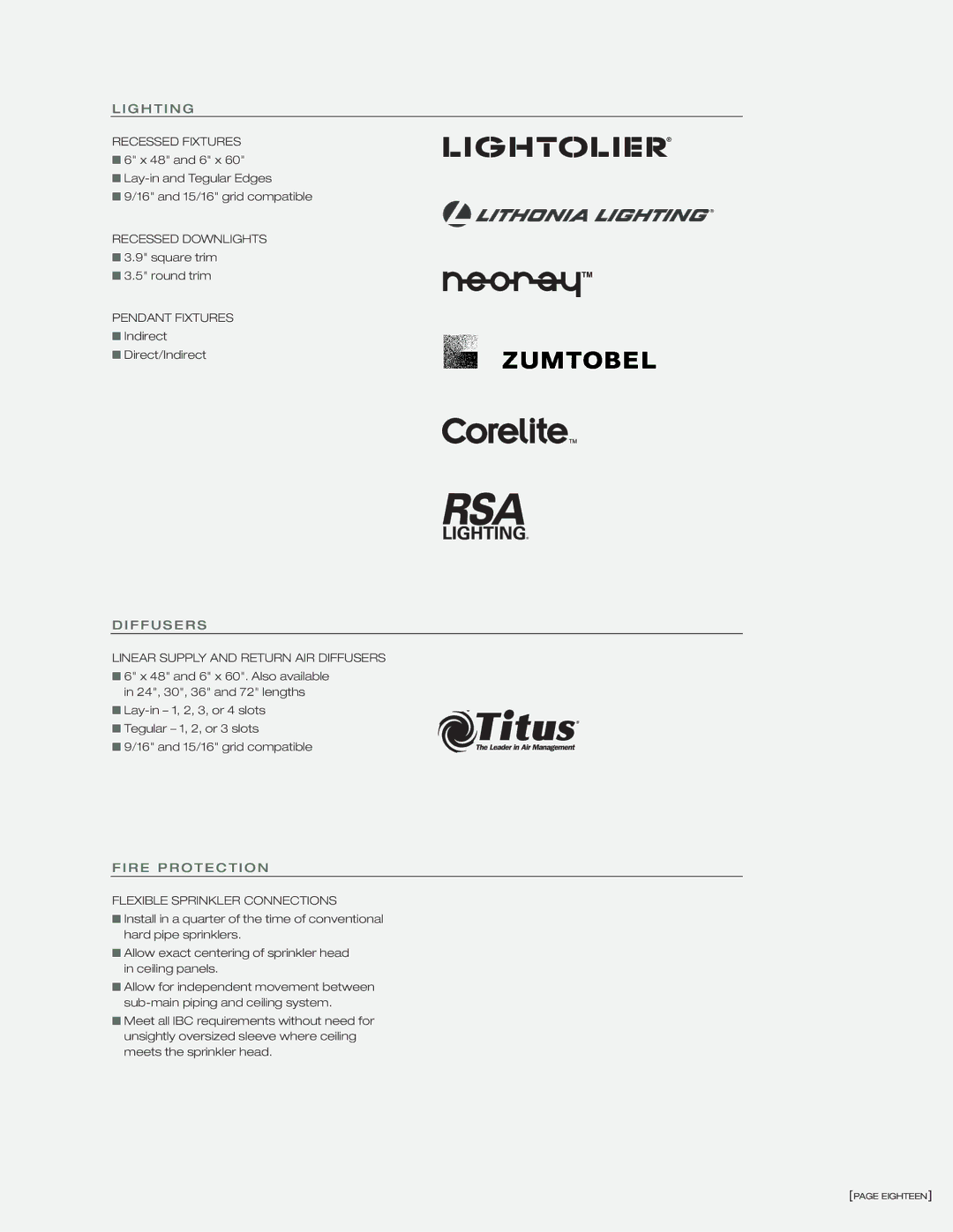 Armstrong World Industries TechZone manual G H T I N G 