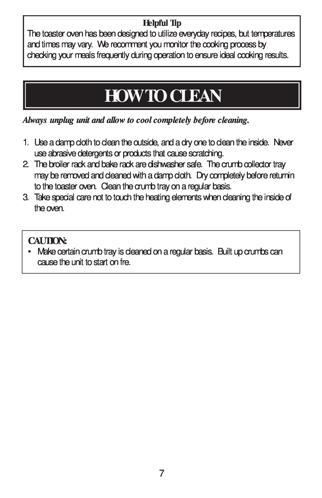 Aroma ABT-103S instruction manual How To Clean, Helpful Tip 