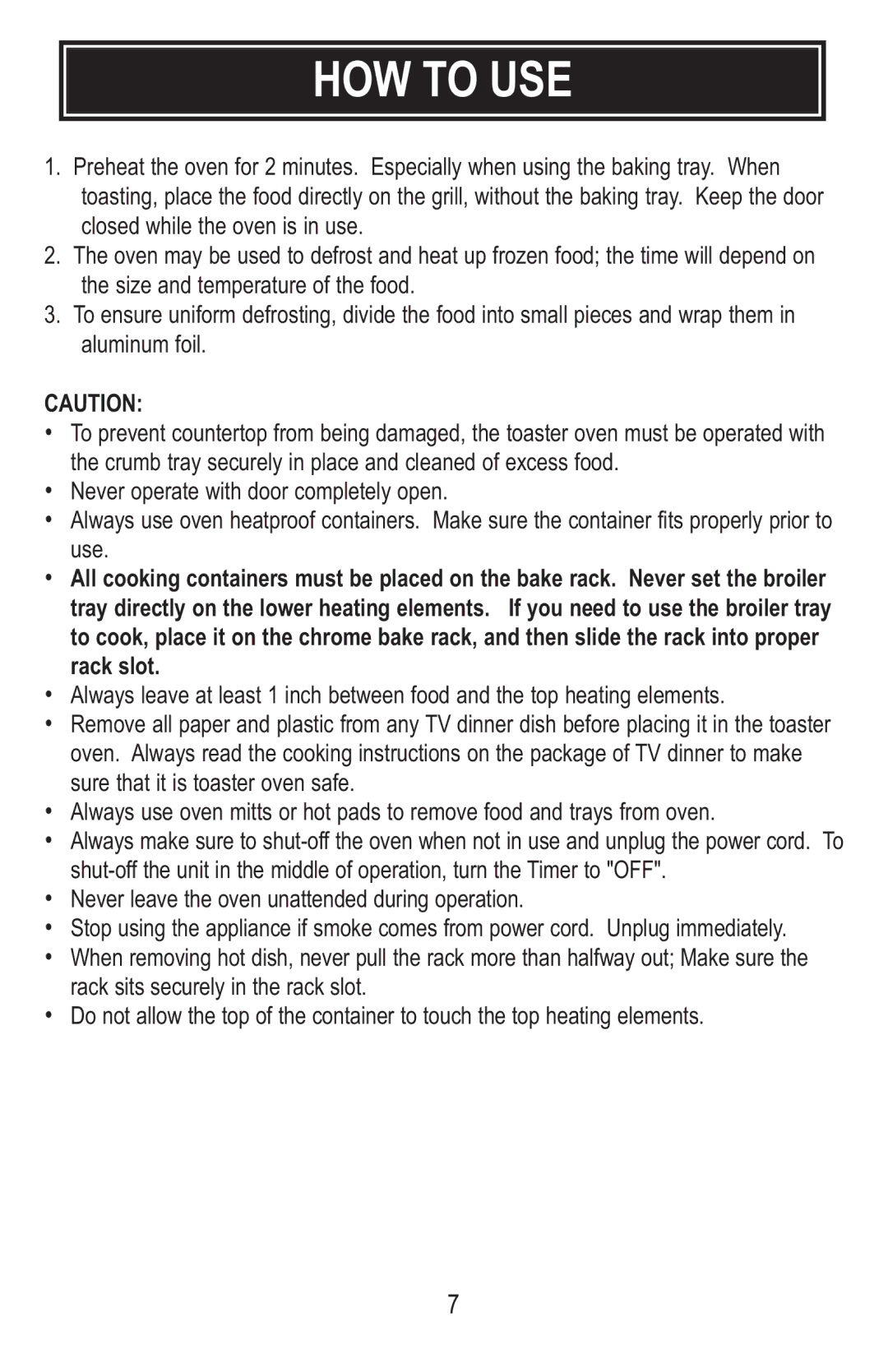 Aroma ABT-106 instruction manual HOW to USE, Rack slot 