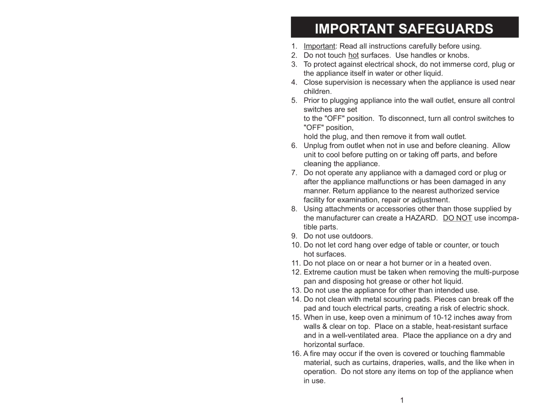 Aroma ABT-218SB instruction manual Important Safeguards 