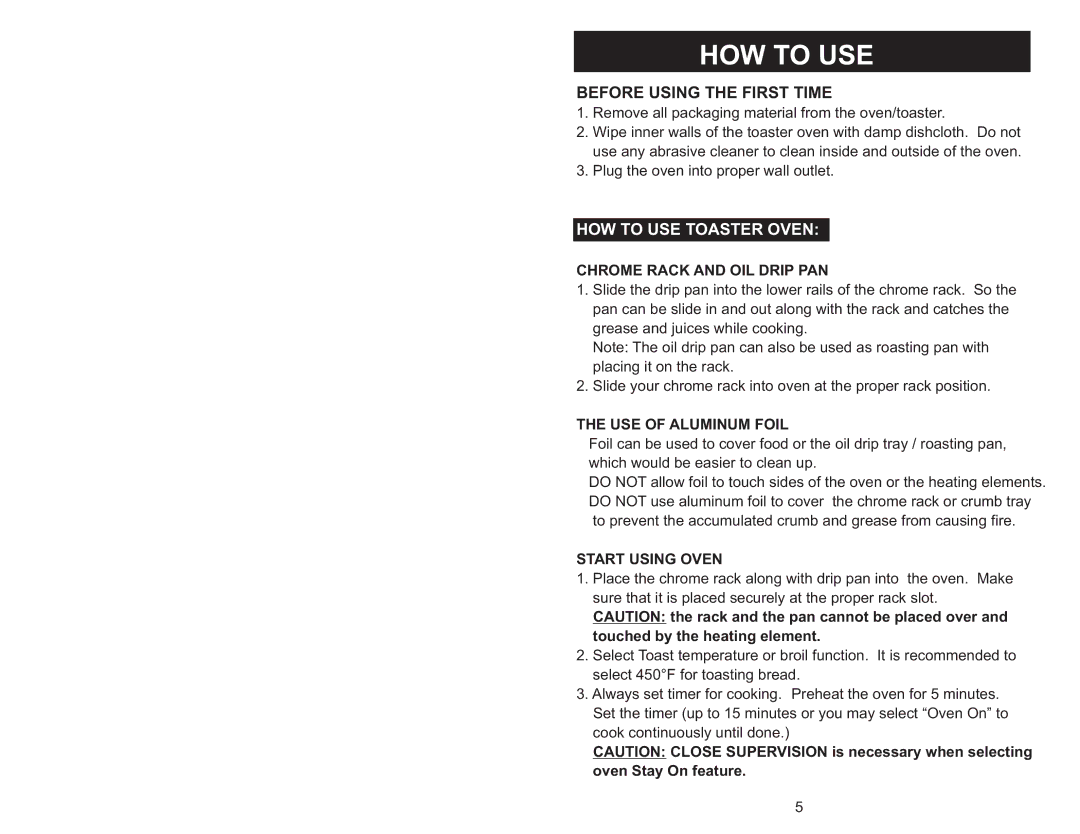 Aroma ABT-218SB instruction manual HOW to USE, Before Using the First Time 