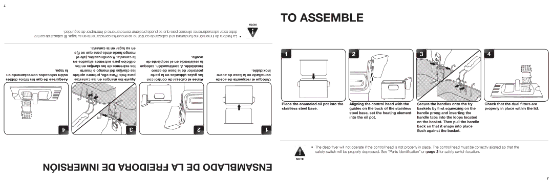 Aroma ADF-232 instruction manual To Assemble 