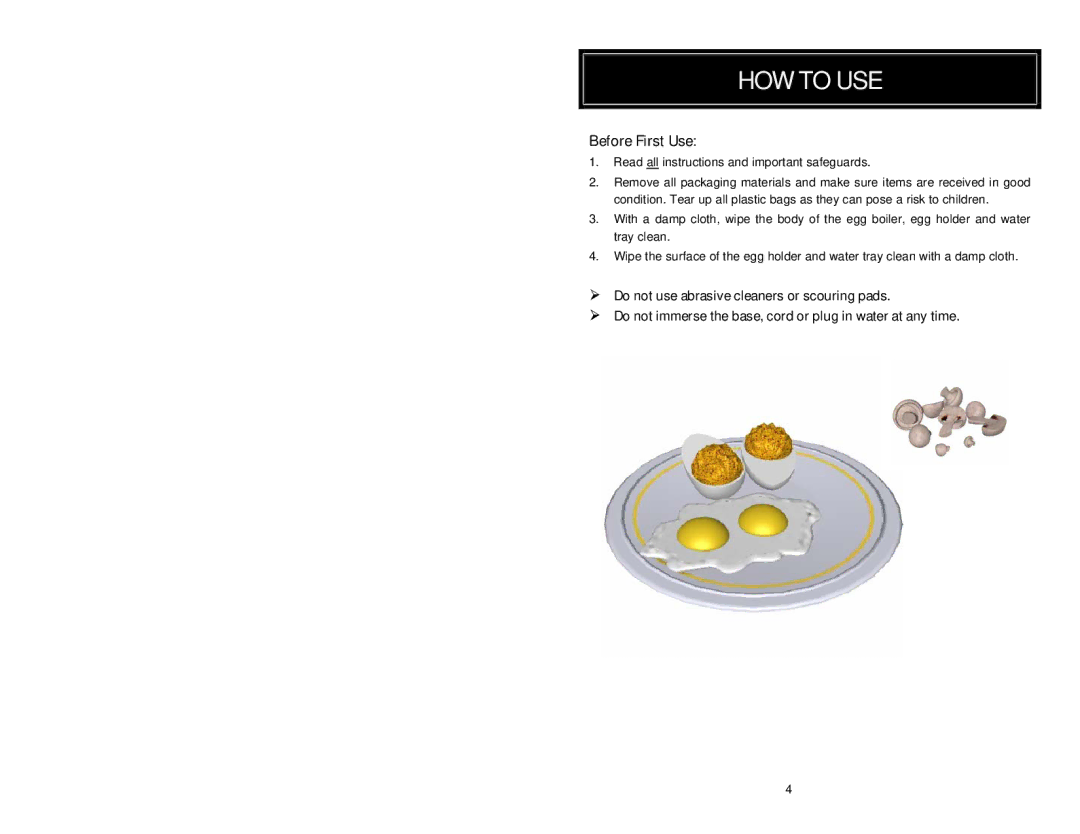 Aroma AEB-917 instruction manual HOW to USE, Before First Use 