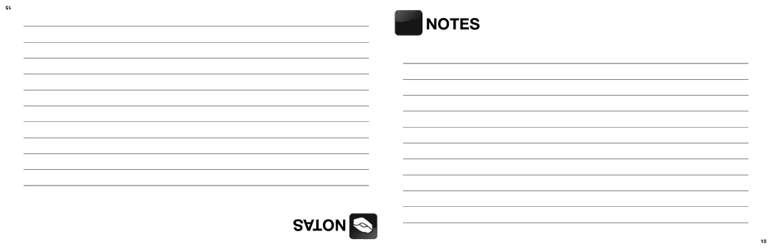 Aroma AFS-210S instruction manual Notas 