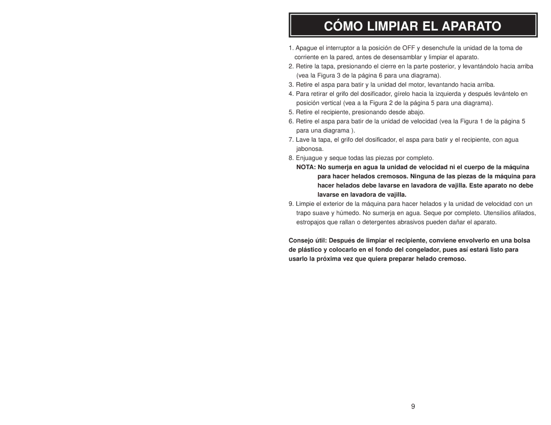 Aroma AIC-107 instruction manual Cómo Limpiar EL Aparato 