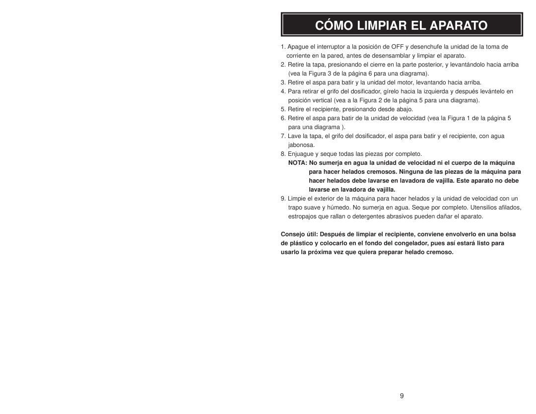 Aroma AIC-107 instruction manual Cómo Limpiar El Aparato 