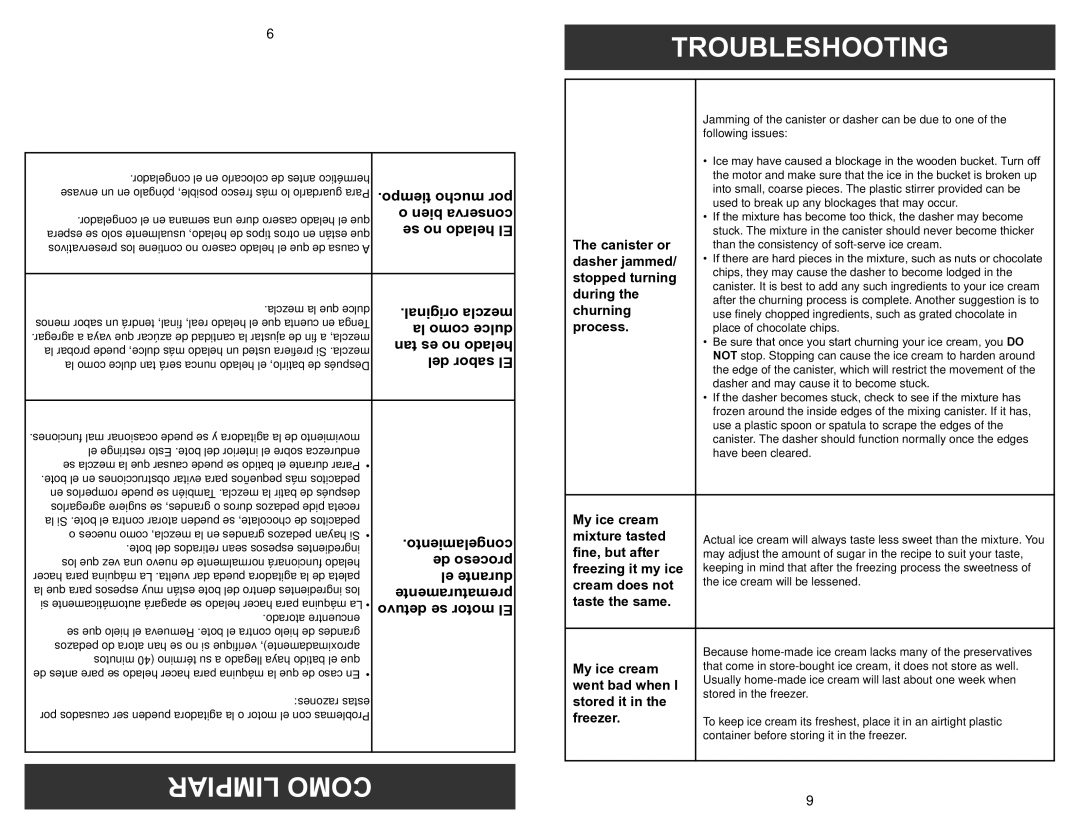 Aroma AIC-244 instruction manual Limpiar Como 