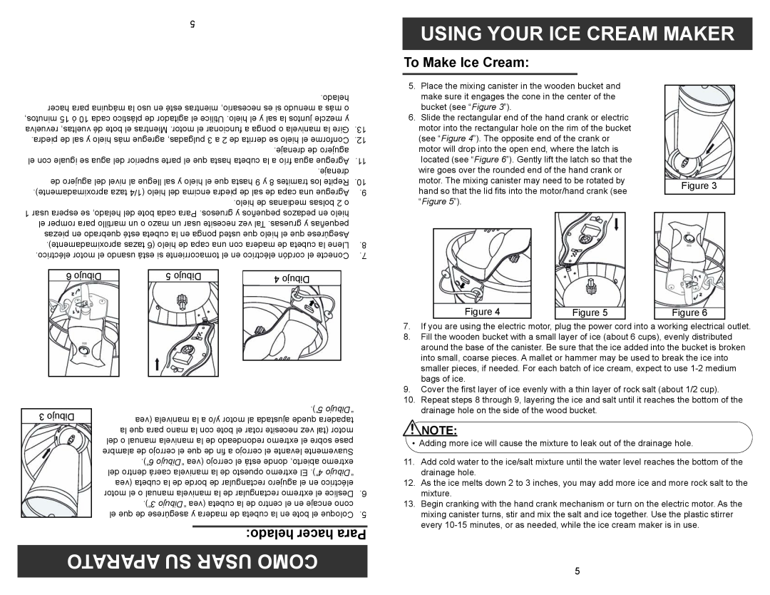 Aroma AIC-244 Using Your Ice Cream Maker, Aparato Su Usar Como, helado hacer Para, To Make Ice Cream, Dibujo, “ ” 
