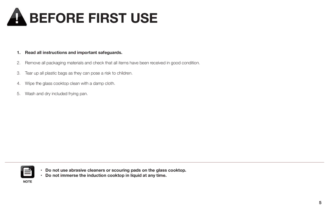 Aroma AID-513FP instruction manual Before First USE, Read all instructions and important safeguards 