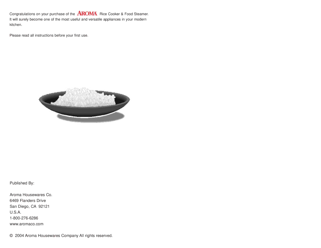 Aroma ARC-010-1SB, ARC010-1SB instruction manual 