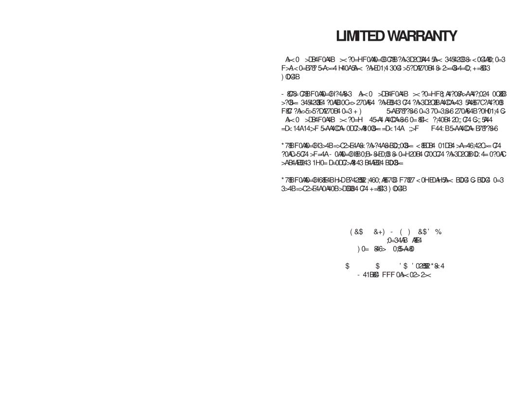 Aroma ARC-1260F instruction manual Limited Warranty 