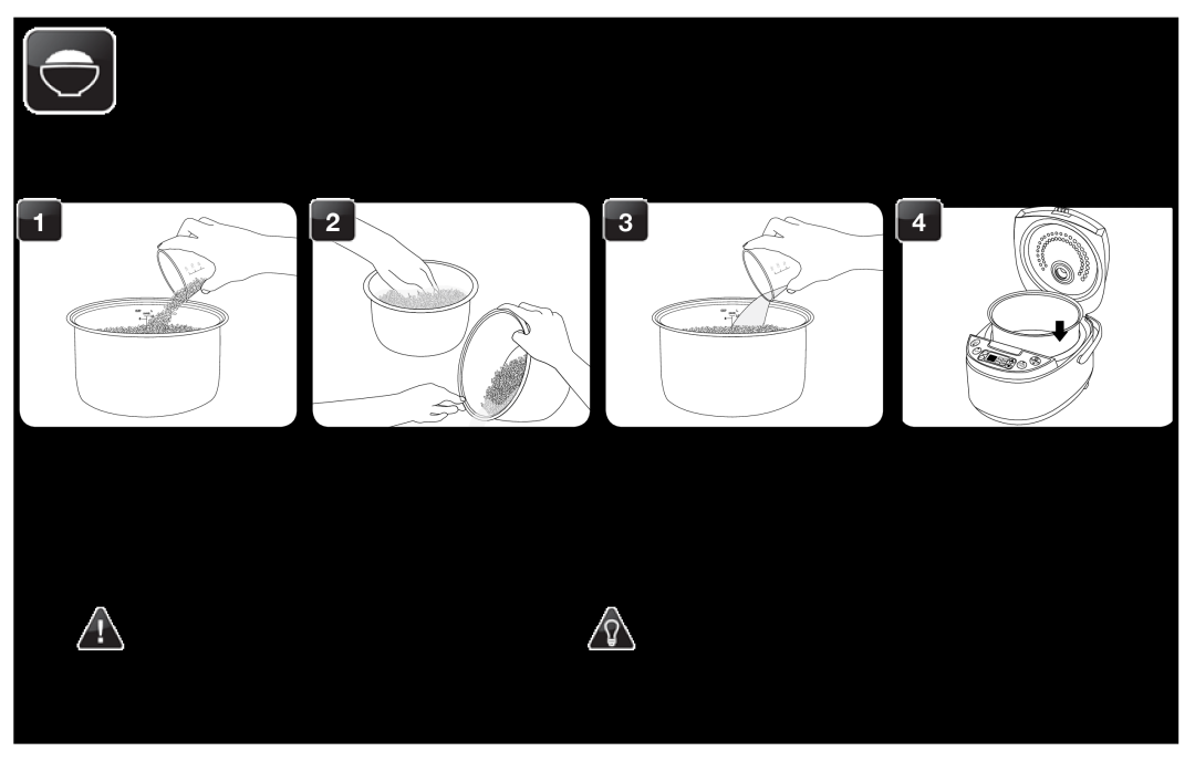 Aroma ARC-616sb instruction manual To Cook Rice 