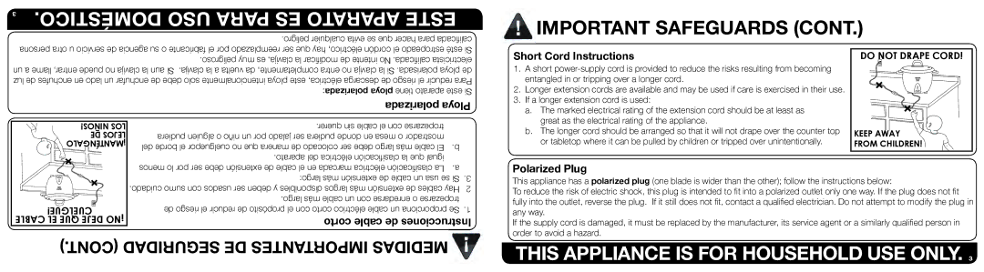 Aroma ARC-750SG instruction manual Doméstico USO Para ES Aparato Este 