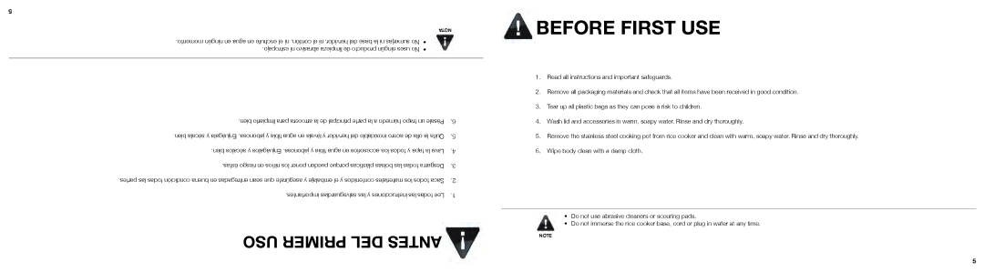 Aroma ARC-753SG instruction manual Before First USE 