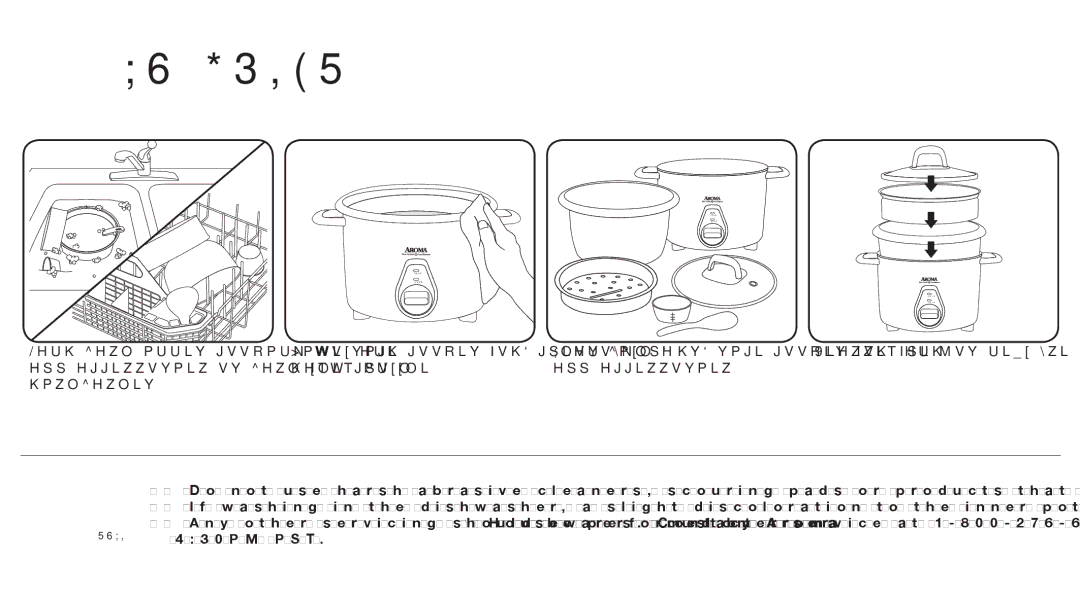 Aroma ARC-760-NGRP instruction manual To Clean 