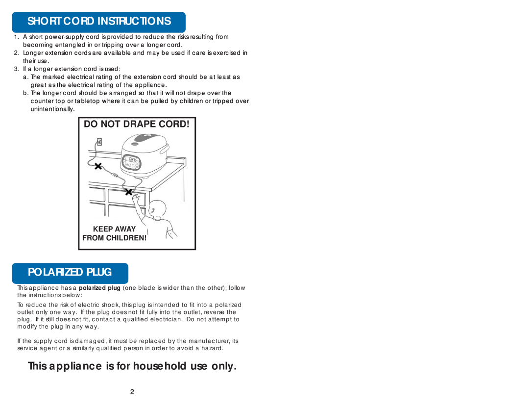 Aroma ARC-856 instruction manual 
