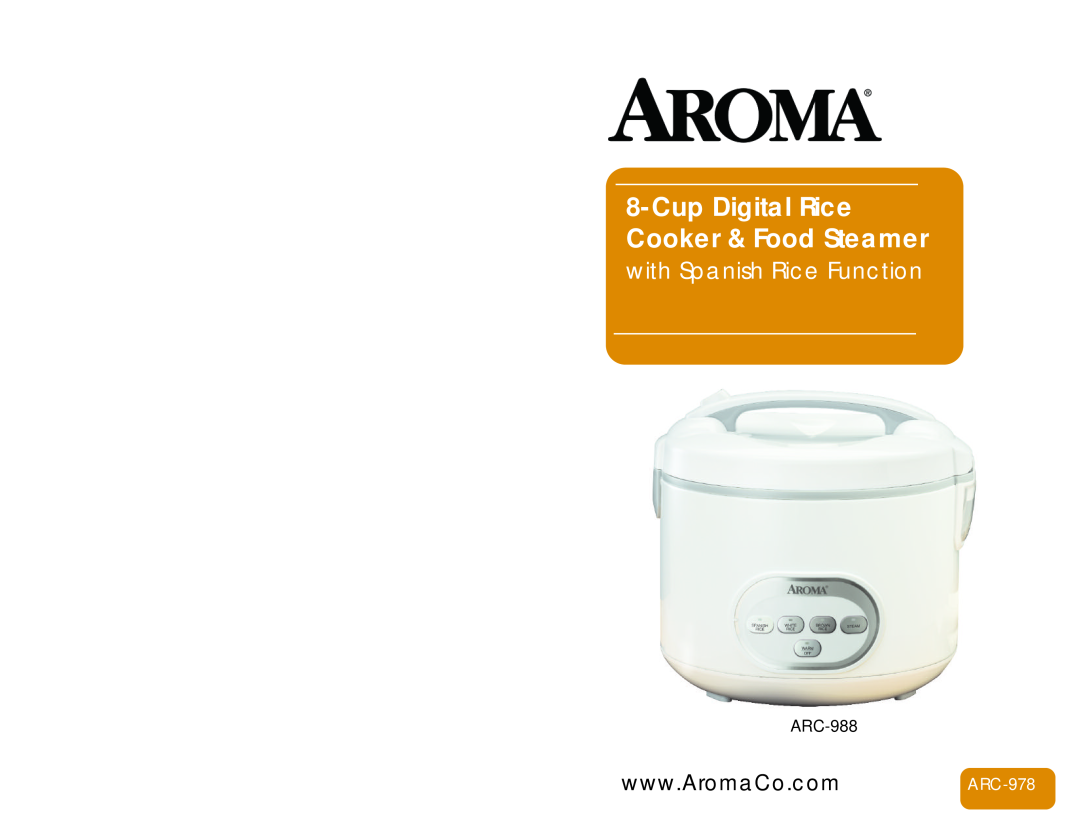 Aroma ARC-968 manual ARC-988 