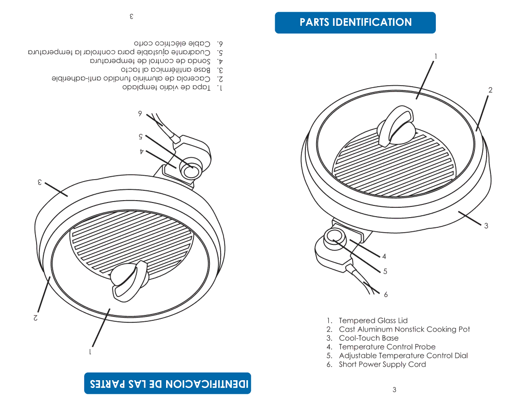 Aroma ASP-137/ASP-137B instruction manual PA R Tlaessd E Parts Identification, Ar tu ar, Aldtem 