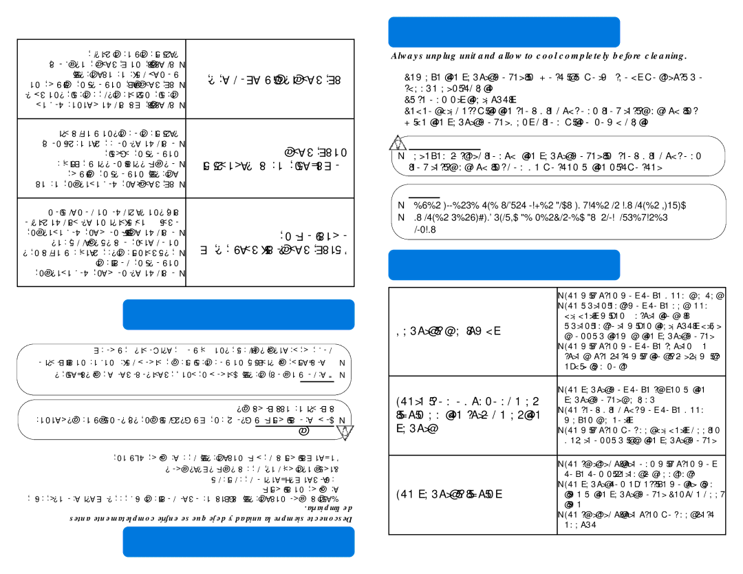 Aroma AYM-606 instruction manual Problemas Solucionando, Aparato EL Limpiar Como, HOW to Clean, Troubleshooting 