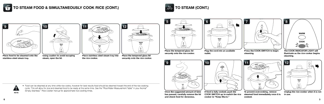 Aroma RS-03 warranty To Steam 