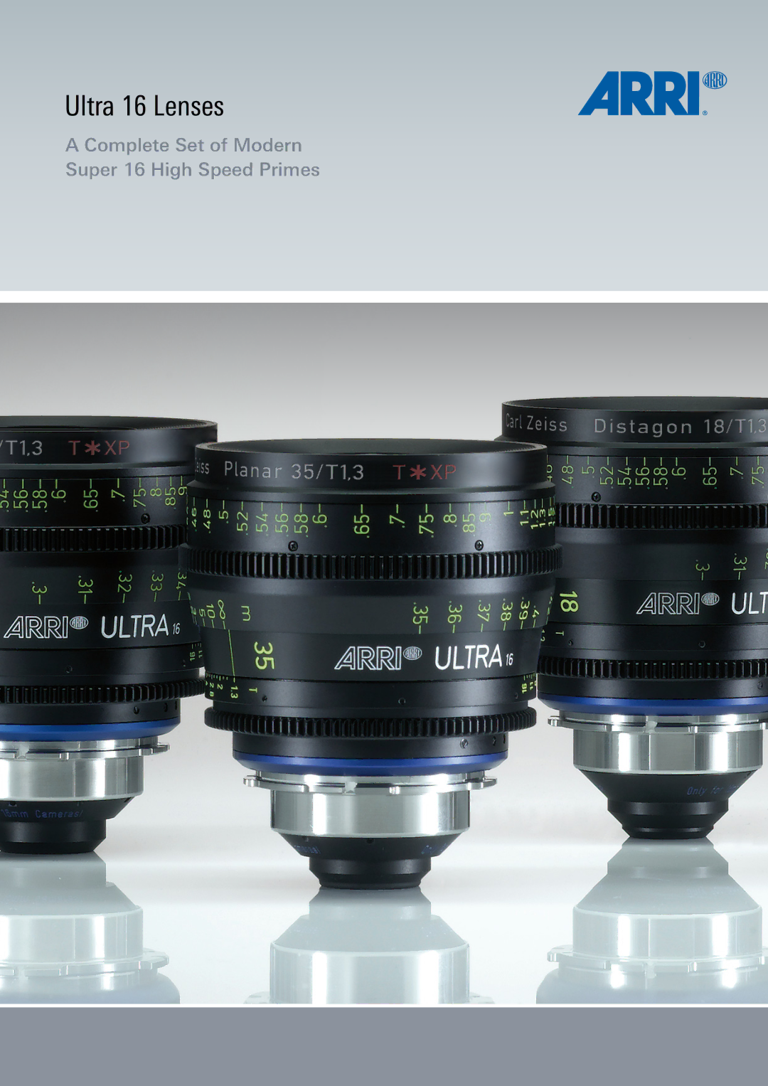 ARRI manual Ultra 16 Lenses 