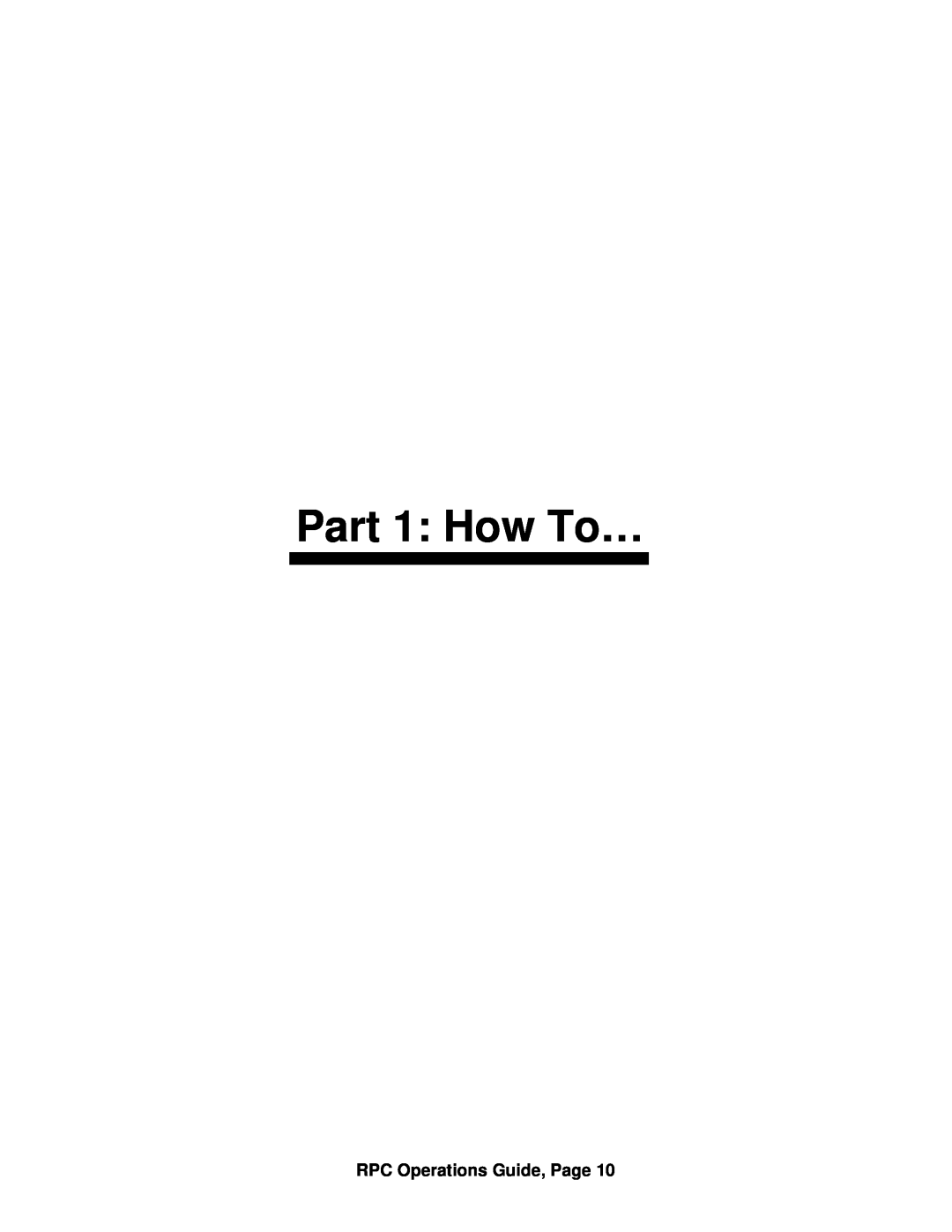 ARRI ARRI Ramp Preview Controller manual Part 1 How To…, RPC Operations Guide, Page 