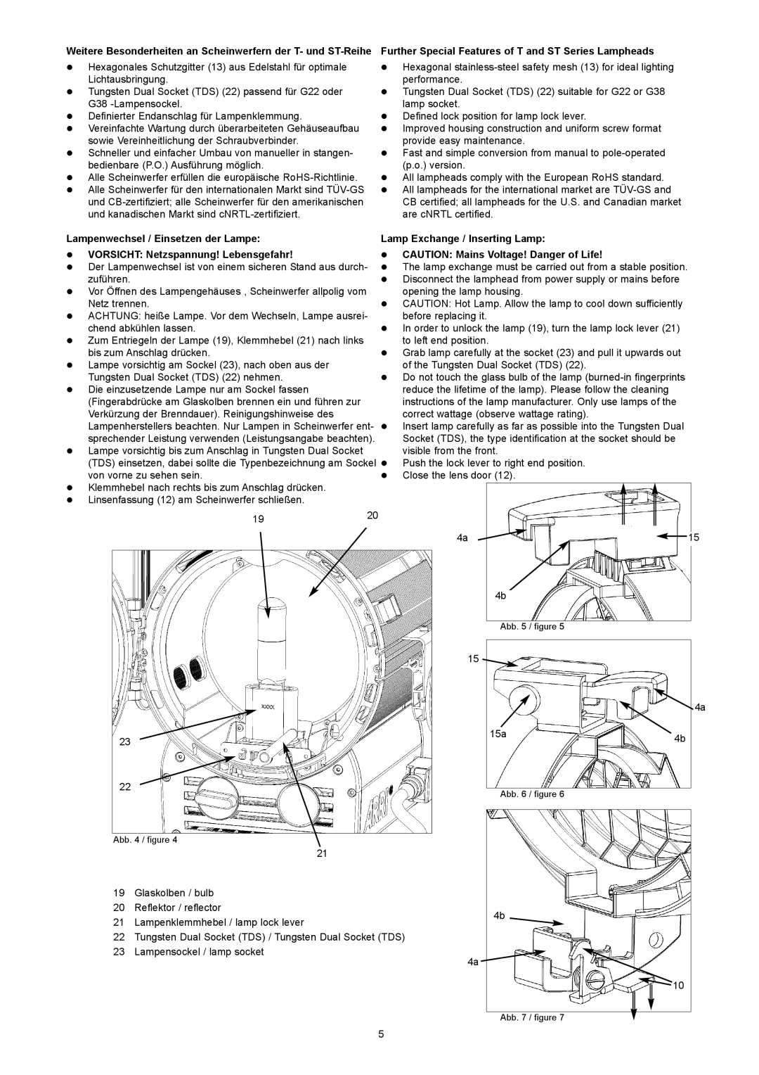 ARRI ARRI T 5, ARRI ST 1, ARRI ST 2, ARRI ST 5, ARRI T 2, ARRI T 1 Socket TDS, the type identification at the socket should be 